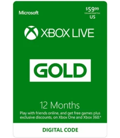 xbox one live gold 12 Meses