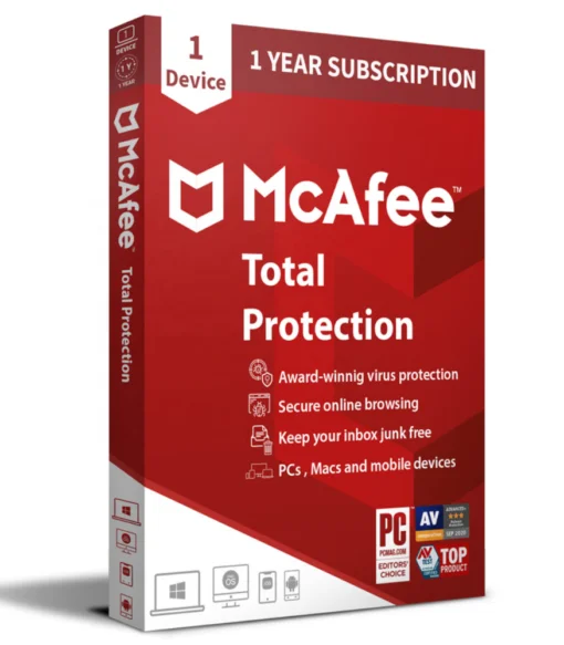 Mcafee Total Protection 1 año | 1 dispositivo